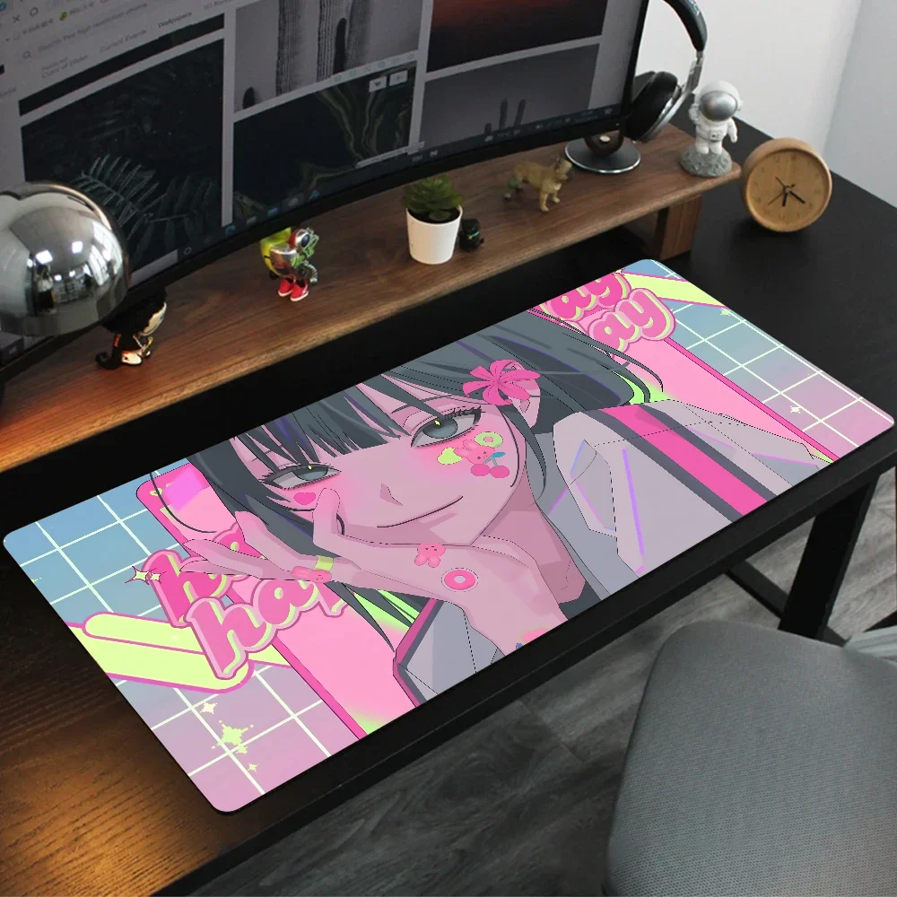 Imagem -05 - Grande Anime Lockedge Gaming Mouse Pad L-link Clique Mousepad Tapete de Mesa do Teclado do Computador