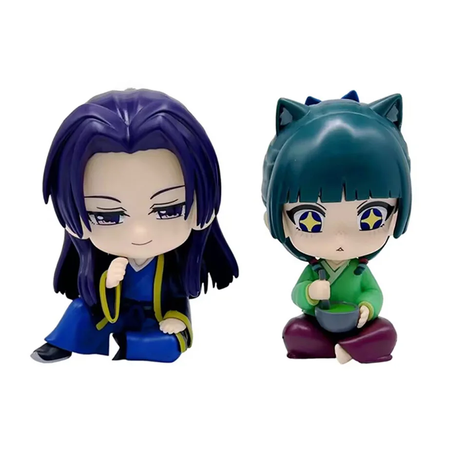 Figura Miniatura de Maomao Jinshi de Apothecary Diaries, Versión Q, Juguete Kawaii de Anime Sentado, Adorno para Escritorio o Coche, Modelo de Regalo