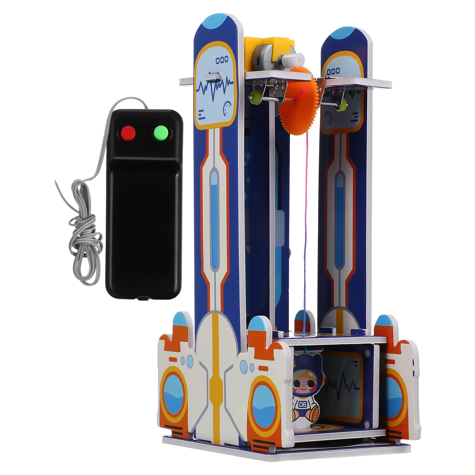 

1Set Elevator Mechanical Puzzle Educational Stem Science Project Small Electric Elevator Craft Kit Handmade Assembly