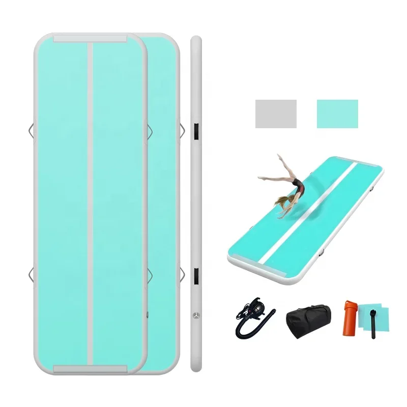 Custom PVC Inflatable Air Track Mat, 3-12M 10cm Thick for Gymnastics