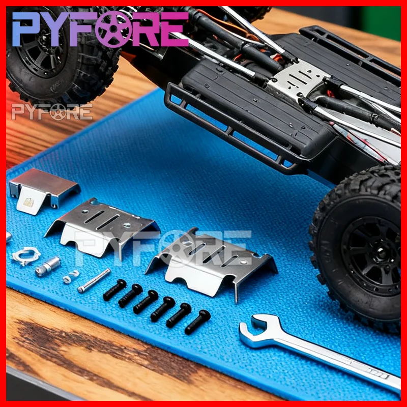 TP-POWER Armadura de chasis de metal - Accesorios de reequipamiento para coche modelo CROSSRC EMOX 1/8 RC