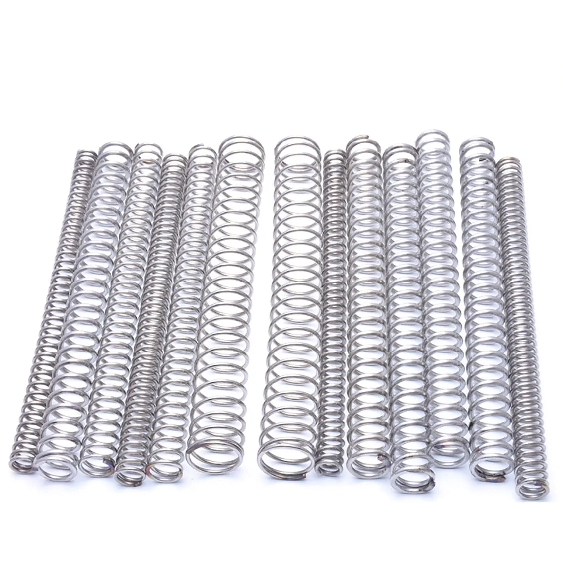 

10Pcs Compression Spring Wire Dia 0.9mm 304 Stainless Steel Y-Type Compressed Spring Return Spring Length 10-50mm