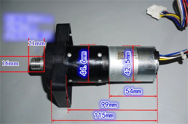 27rpm 55rpm DC 12V-24V 42mm Silent brushless planetary reduction motor with Hall