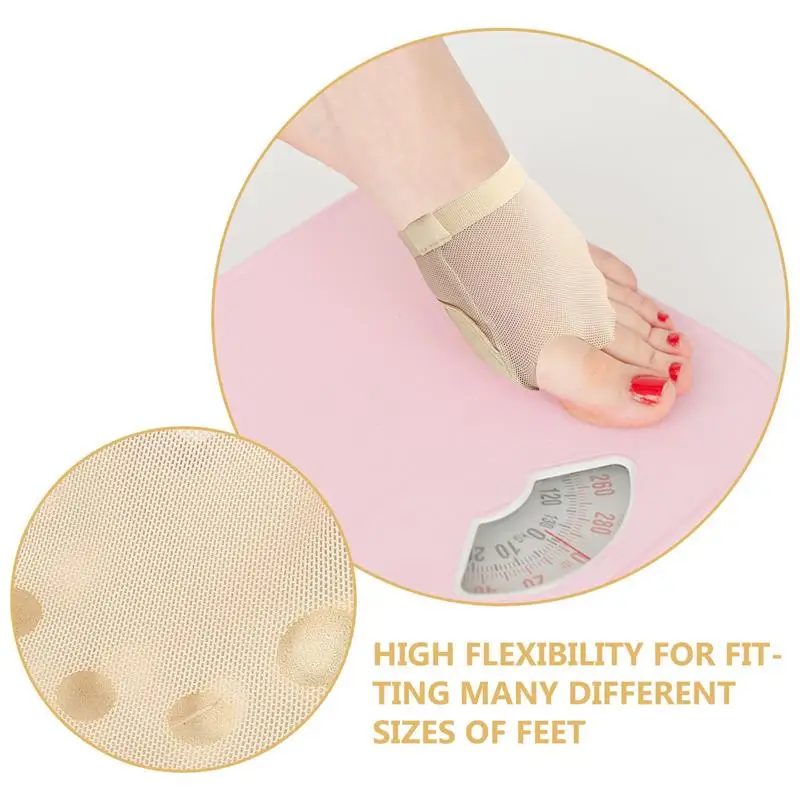 1Pair Half Toe Five-finger Yoga Socks Dot Glue Women's Non-slip Pilates Ankle Sports Socks Fitness Ballet Split Yoga Sock Size M