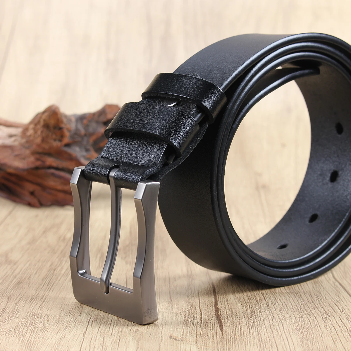 Silver wide needle buckle3.7cm wide men's and women's Western bull head denim style bull scalprendy belt smooth buckle