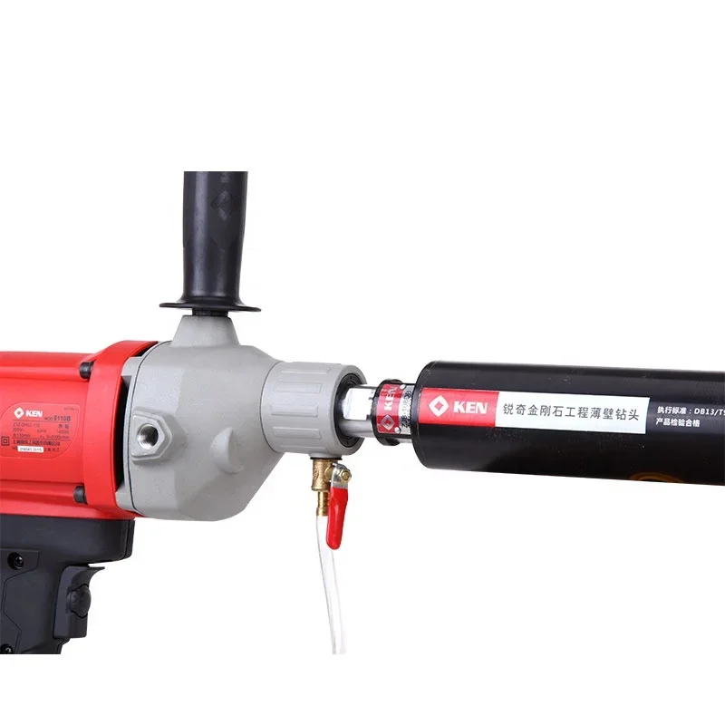 New KEN 6110B 1400W 110mm Red Diamond Core Drill Professional Electric Drill Safe Reliable Power Tools Machine