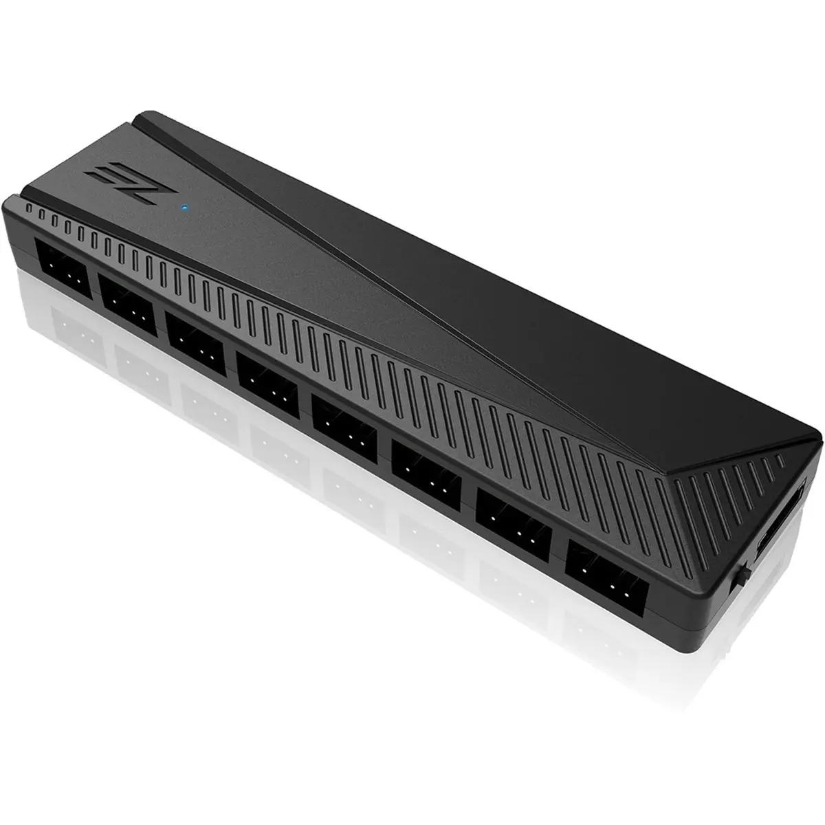 HDL 2 in 1 Hub LED Controller 5V 3Pin ARGB 4Pin PWM SATA Power Multi Splitter 8 Way for PC Chassis Case Computer Accessories