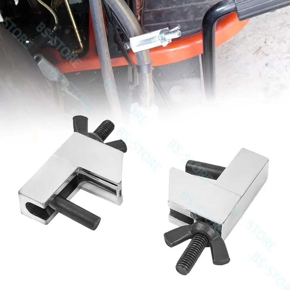 

2pcs Heavy-Duty Metal Ferrule Hose Clamp Set Small Hose Pincher Clamp Tool for Automotive Repair and Vacuum Hose Line Clamping