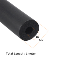 1Meter NBR Sponge Foam Rubber Tube Fitness Equipment Handle Bar Thermal Insulation Pipe Pipeline Holder Sponge Protective Sleeve