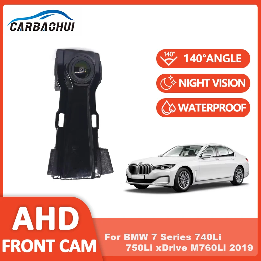 HD Car Front View Parking Night Vision Positive Waterproof Logo Camera For BMW 7 Series 740Li 750Li xDrive M760Li 2019