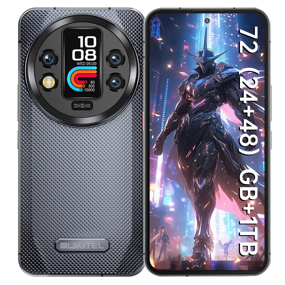 Oukitel WP200 Pro Modular Smartphone Detachable Earphone Watch 72GB+1TB MTK8200 5G Rugged Phone, 108MP Camera Cell Phone, 120Hz