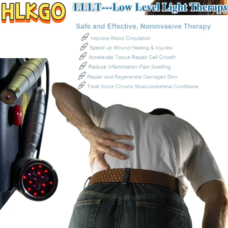 Elektro-Laser-Therapiegerät in medizinischer Qualität, 1055 mW, Dual-Sonde-LLT-Behandlung für Sehnenentzündung, Bursitis und chronische Schmerzen