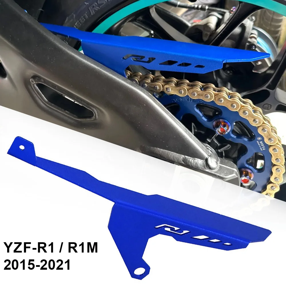 Motorcycle CNC Chain Cover Trim Panel Protective Guard For Yamaha YZFR1 YZFR1M YZF R1 M R1M 2015 2016 2017 2018 2019 2020 2021