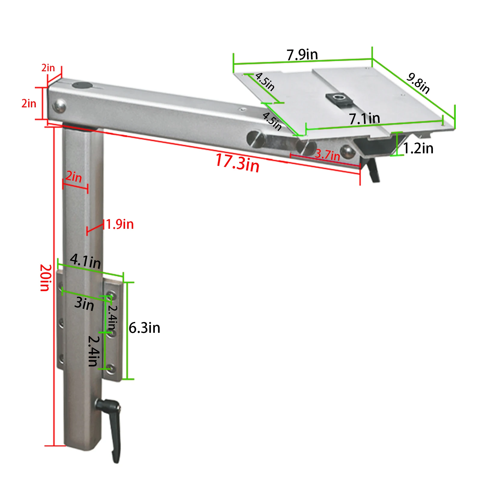 2025 latest upgrade RV table legs with 90 degree folding table top, rotatable and removable aluminum alloy RV table legs stand