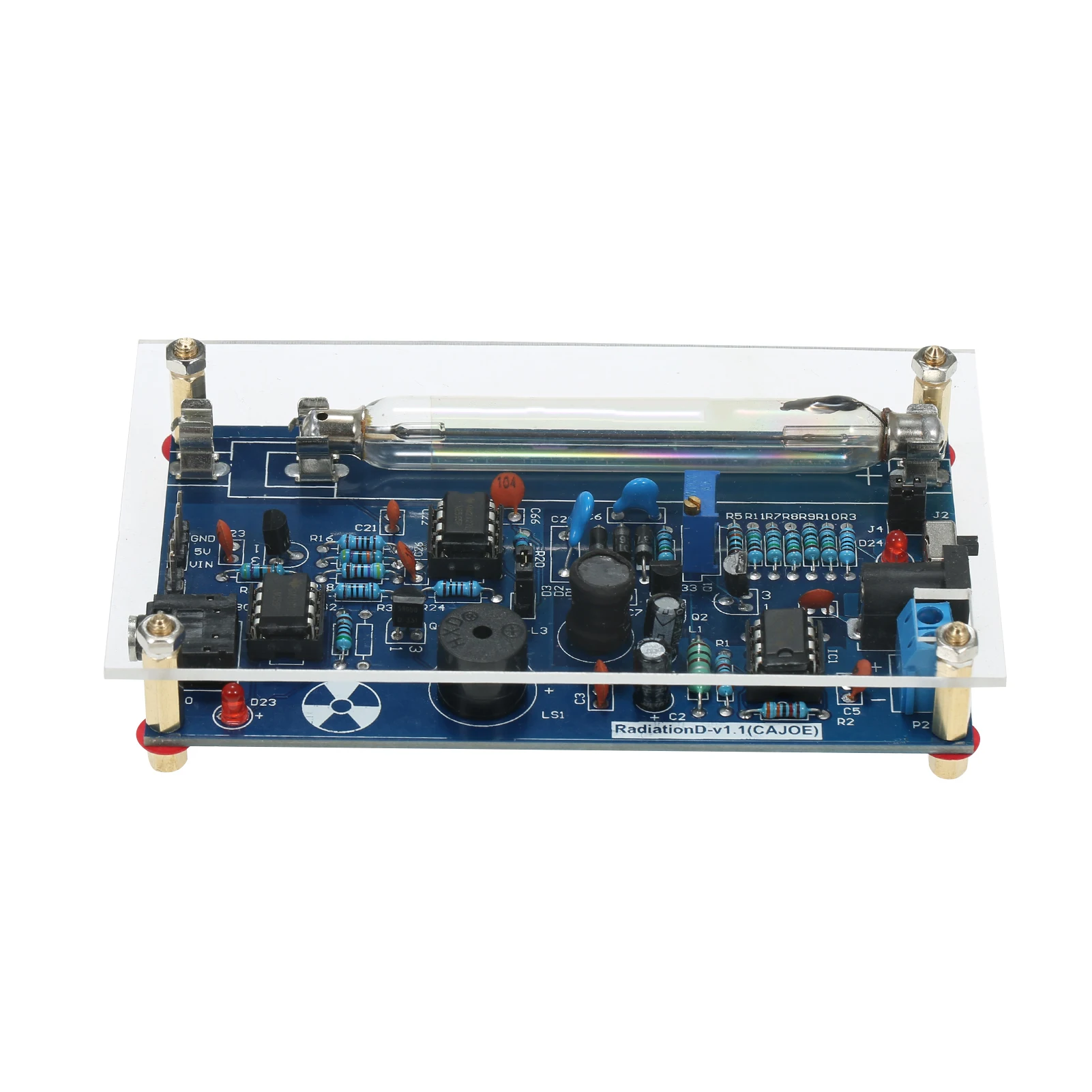 Assembled Radiation Detector System, DIY Miller Tube Tube Nuclear Radiation Detector Geiger Counter Kit Module Experimental Mod