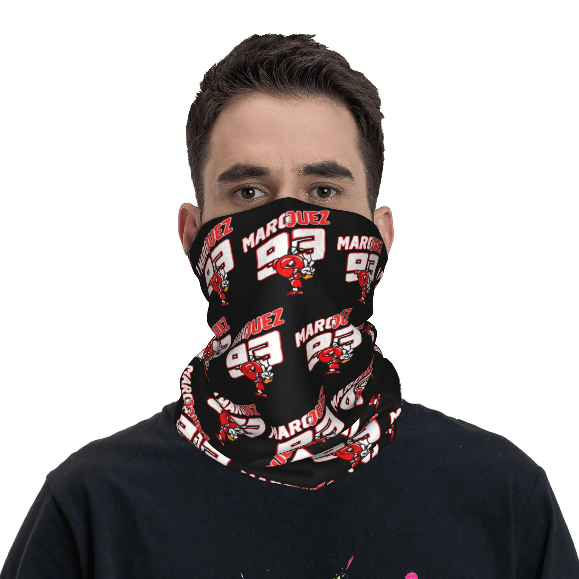 مخصص 93 M-Marcs محركات السيارات الشتاء عقال الرقبة أدفأ النساء الرجال التنزه التخييم وشاح أنبوبي الوجه باندانا الجراب