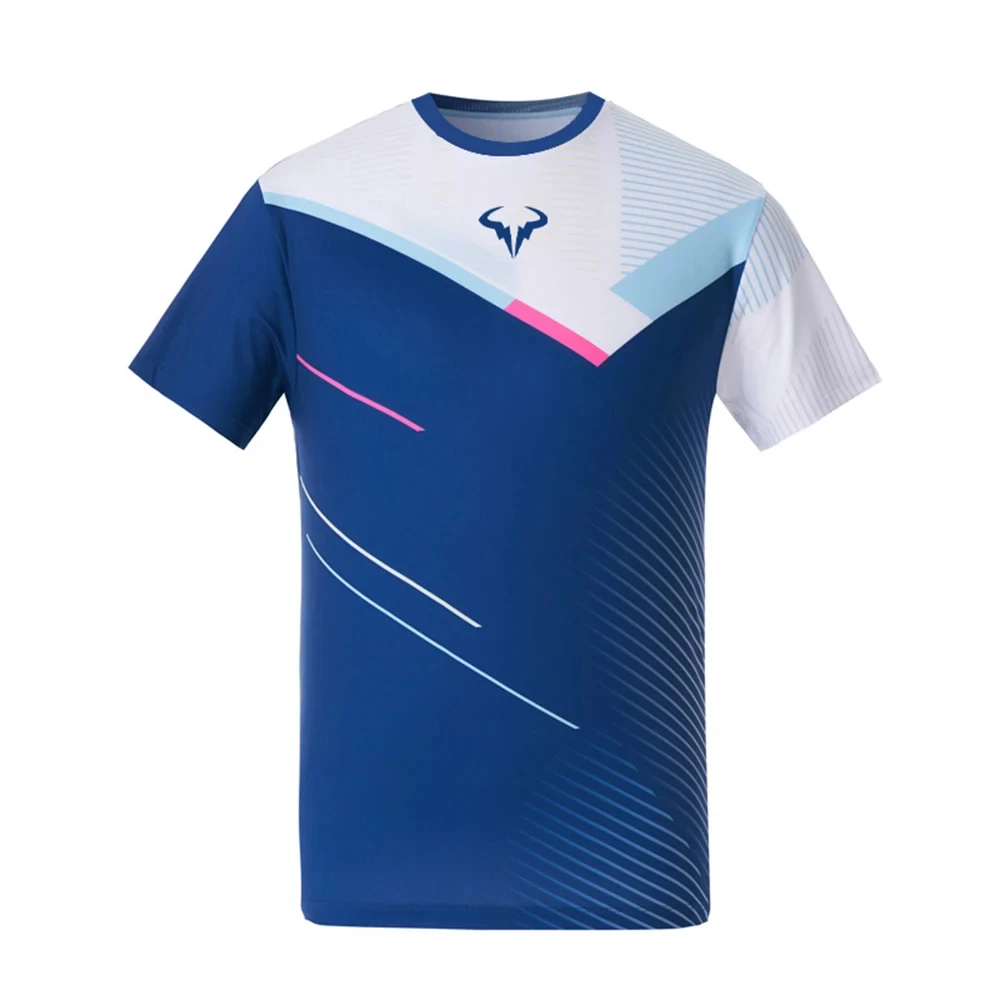 

2024 Breathable Men's Women's Tennis T-shirt Fashion Casual Badminton Sportswear Quick Dry Short Sleeve Running Tops Clothing