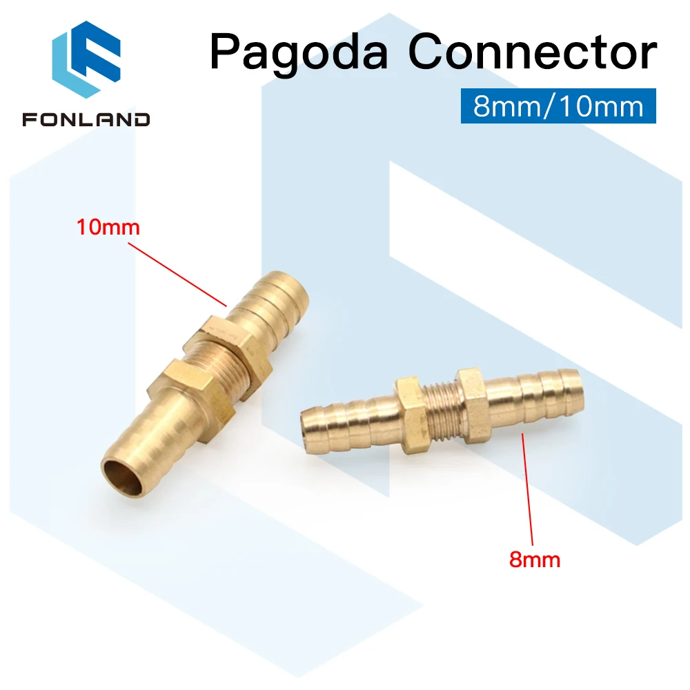 FONLAND Copper Pagoda head 8mm &10mm for Water Pipe Liquid Tube Gas Pipe