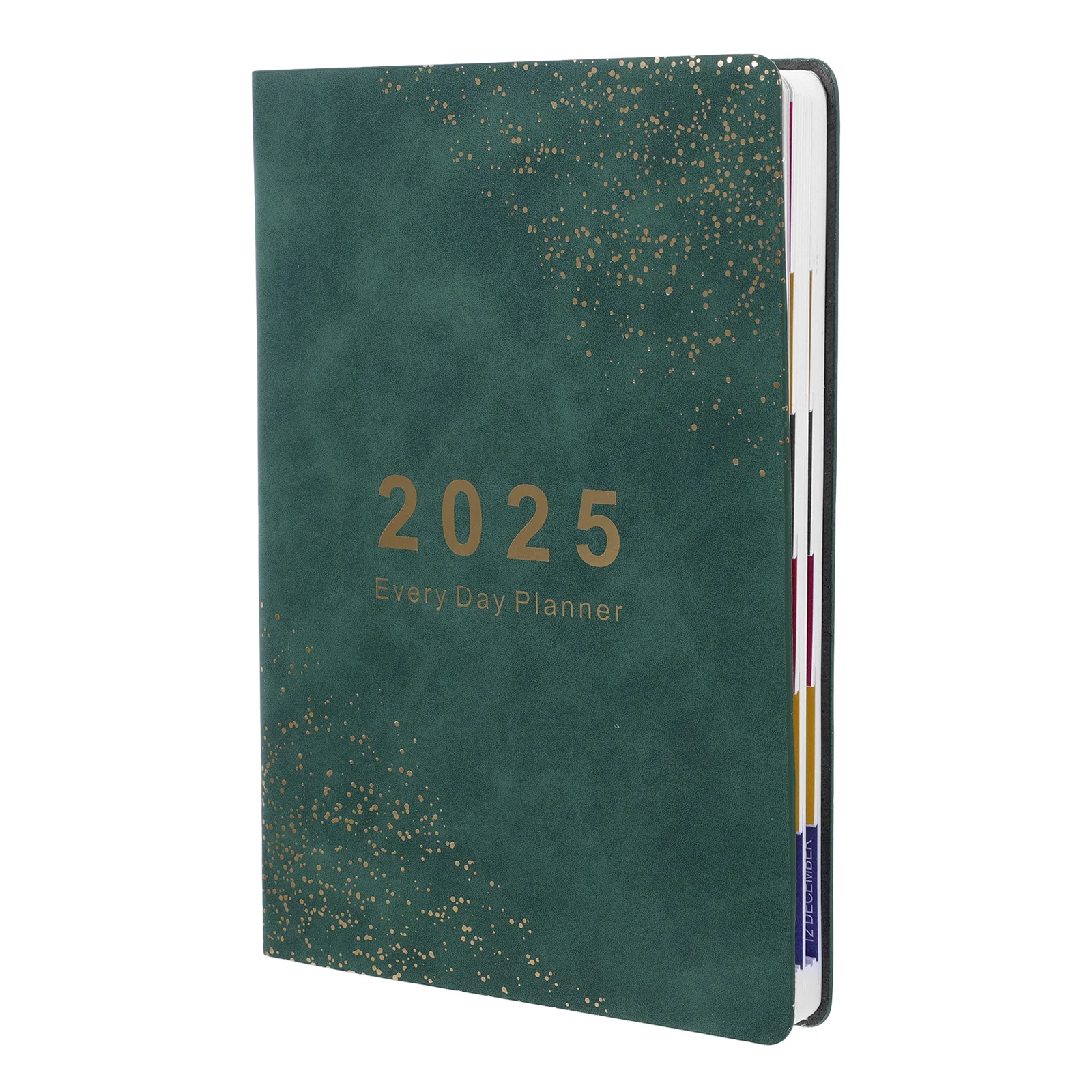 

2025 Schedule Work Calendar Planner Notepads Portable Green Paper Household Book