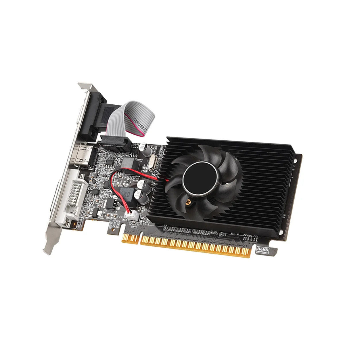 

GT210 1G DDR3 Graphics Card 64Bit 589MHZ 500MHZ DVI+VGA+HDMI-Compatible Video Card