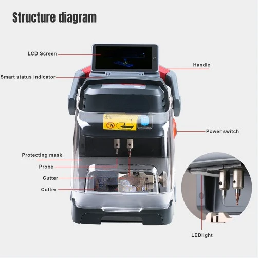 XP-005L Key Cutting Machine Automatic with Adjustable Screen car XP 005L key maker duplicating