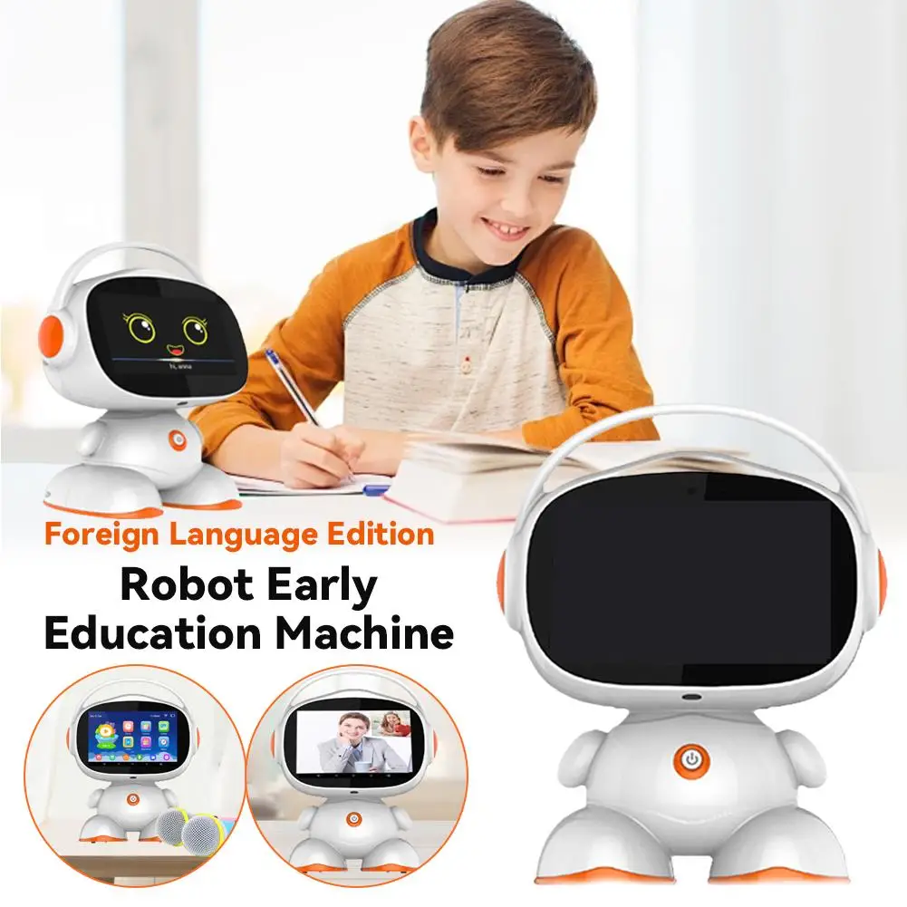 Smart Robot Early Education Foreign Language Version AI Voice Control Children's Educational Early Education Electric Toys