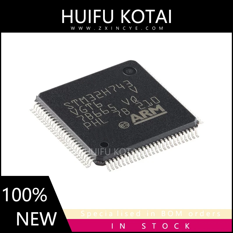 

1 шт. STM32H743VGT6 LQFP-100 Новые Товары в наличии
