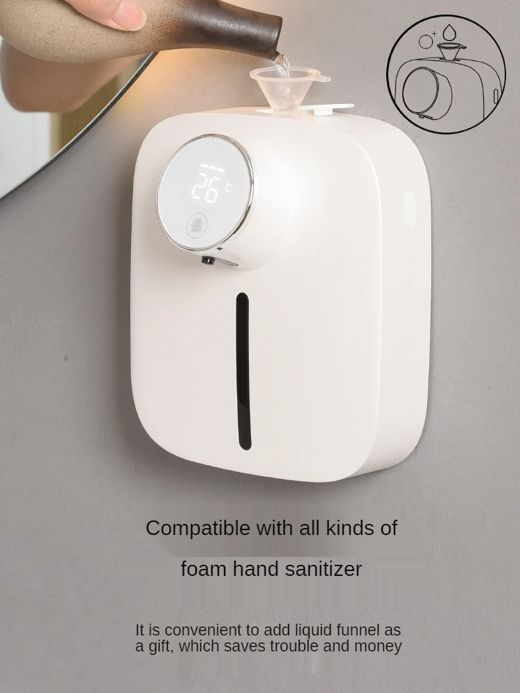 New Wall Mounted Sensor สบู่สบู่โฟมชาร์จสบู่เครื่องจ่ายสบู่อัตโนมัติ