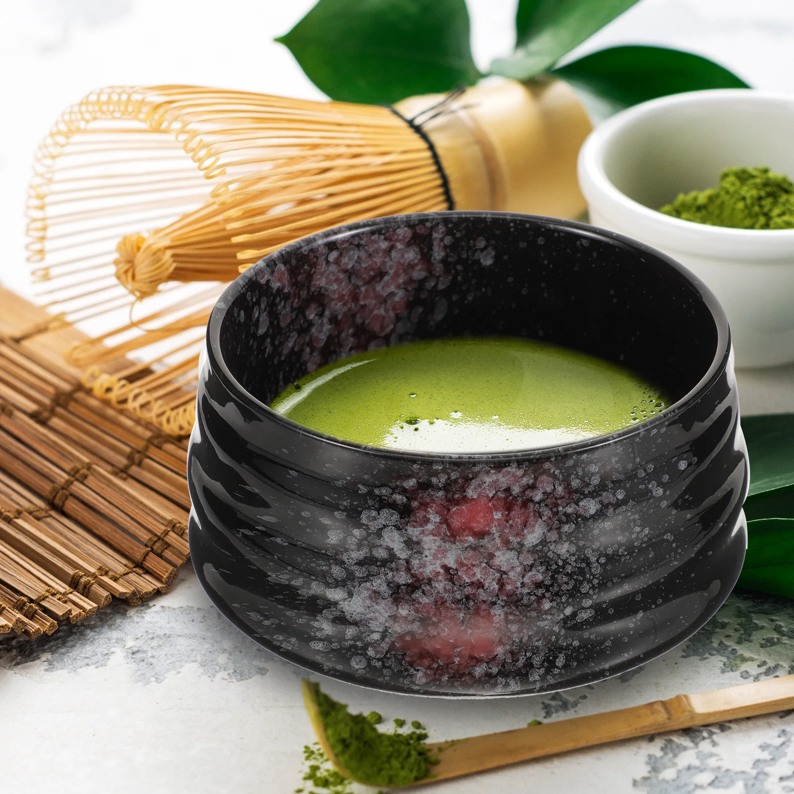 

Traditional Matcha Bowl Set Japanese Style Ceramic Cup for Tea Ceremony Small Convenient Storage Decorative Drinking Cup Home