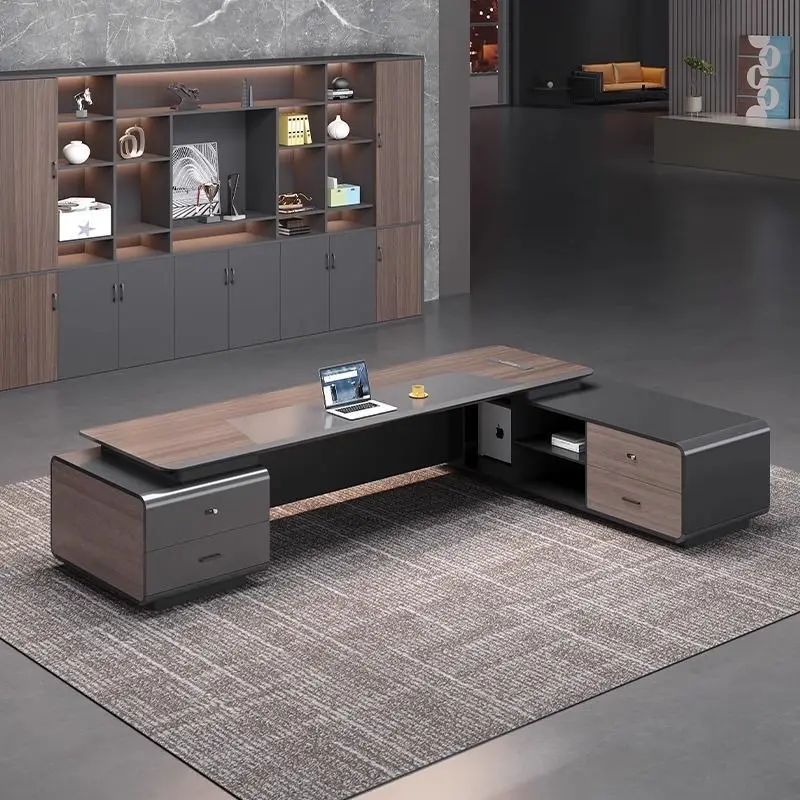 طلاء، طاولة رئيسية، مجموعة مكتب وكرسي، فاخرة خفيفة، إحساس راقي