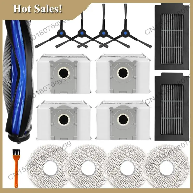 -ABGQ مجموعة ملحقات لـ Ecovacs Deebot T50 Omni/T50 Pro Omni/T50 Max/T50 Pro قطع غيار المكنسة الكهربائية البديلة