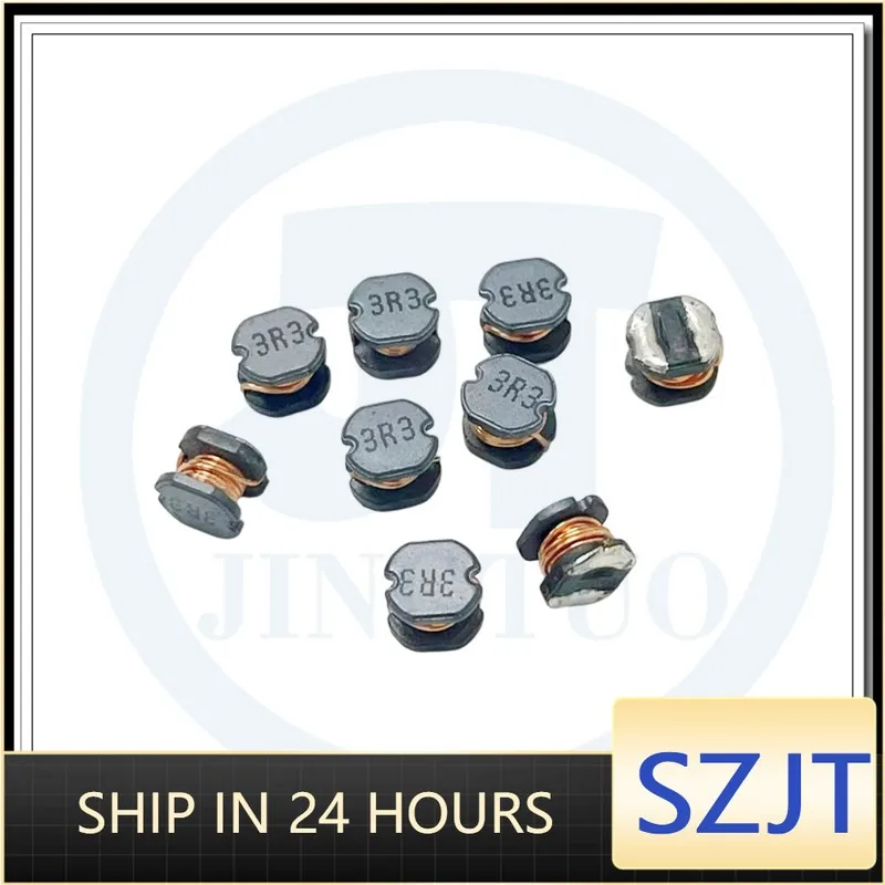 100PCS CD43 Power Inductor 2R2/3R3/4R7/6R8/222 15/22/100/470/680UH 1.5MH SMD Inductance Copper Core
