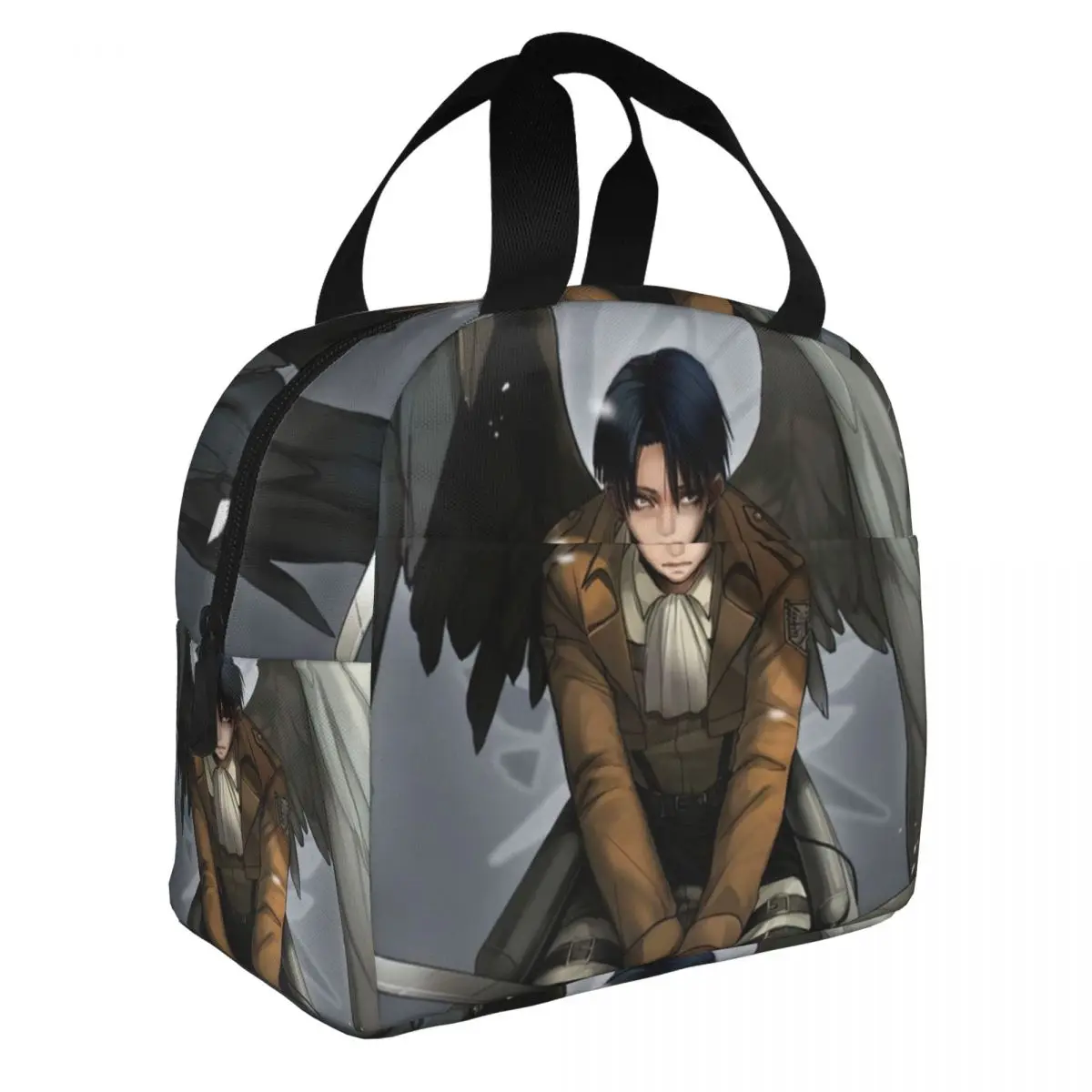 Attack On Titan Lunch Bento Bags Portable Aluminum Foil thickened Thermal Cloth Lunch Bag for Women Men Boy