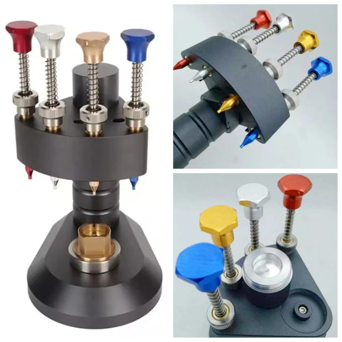 Professional Watch Repair Kit, 4-Digit Precision Adjuster for Watch Pointer Mounting and Daily Maintenance Work