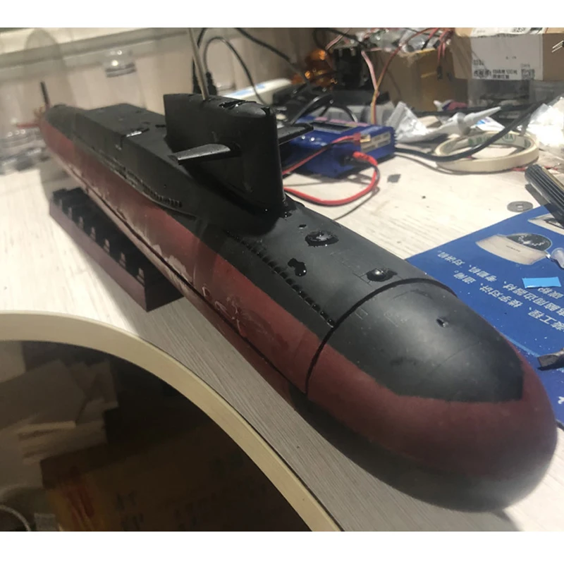 1/144RC Remote Control Submarine Submarine Model Dynamic Can Be Launched Custom Airtight Compartment Smart Submarine