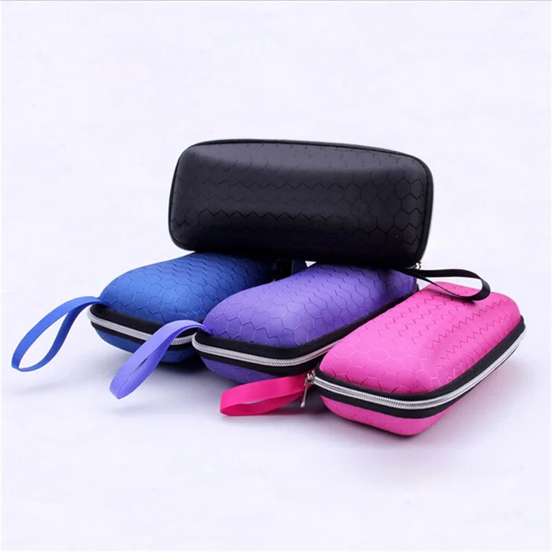 Travel Eyeglass Cases Packing Organizers Glasses Storage Box With Lanyard Zipper Eyewear Cases Cover Sunglasses Case For Women