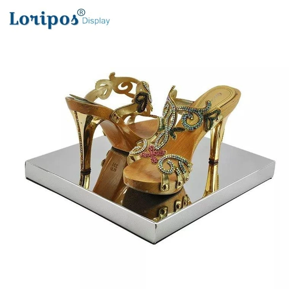 Metal Boutique Shoe Display Shelf Retail Display Tray Shoe Store Display Stand Shelf Product Display Tray Metal Brick Block