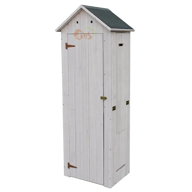 Outdoor Wood Garden Storage Shed with Folding Table Patio Furniture,sheds & Storage Wood and Steel Chinese Fir Wood All-season