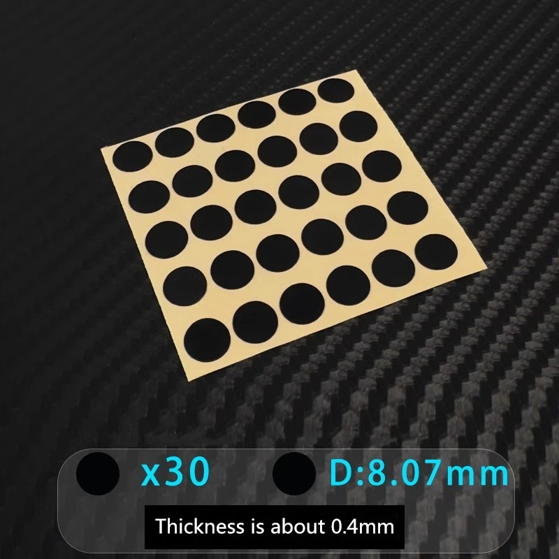 Universal Small Round Dot Mouse Skates Smooth DIY Custom Wear-resistant PTFE Mice Glide Feet Thickness Is 0.4mm