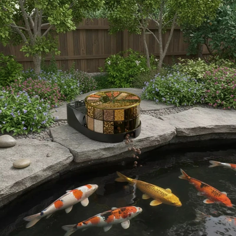 

Automatic Timing Fish Feeder Plastic Aquarium Wifi Smart Automatic Fish Feeder for Goldfish Shrimp Koi Fish