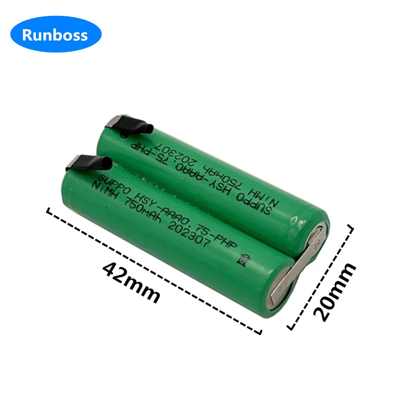 2.4V NIMH Razor HSY-AAA0.75-PHP Battery EBR-BG2040 For Philips Norelco BG2040/34 BodyGroom 7100, Bodygroom Series 7000 TT2040/32