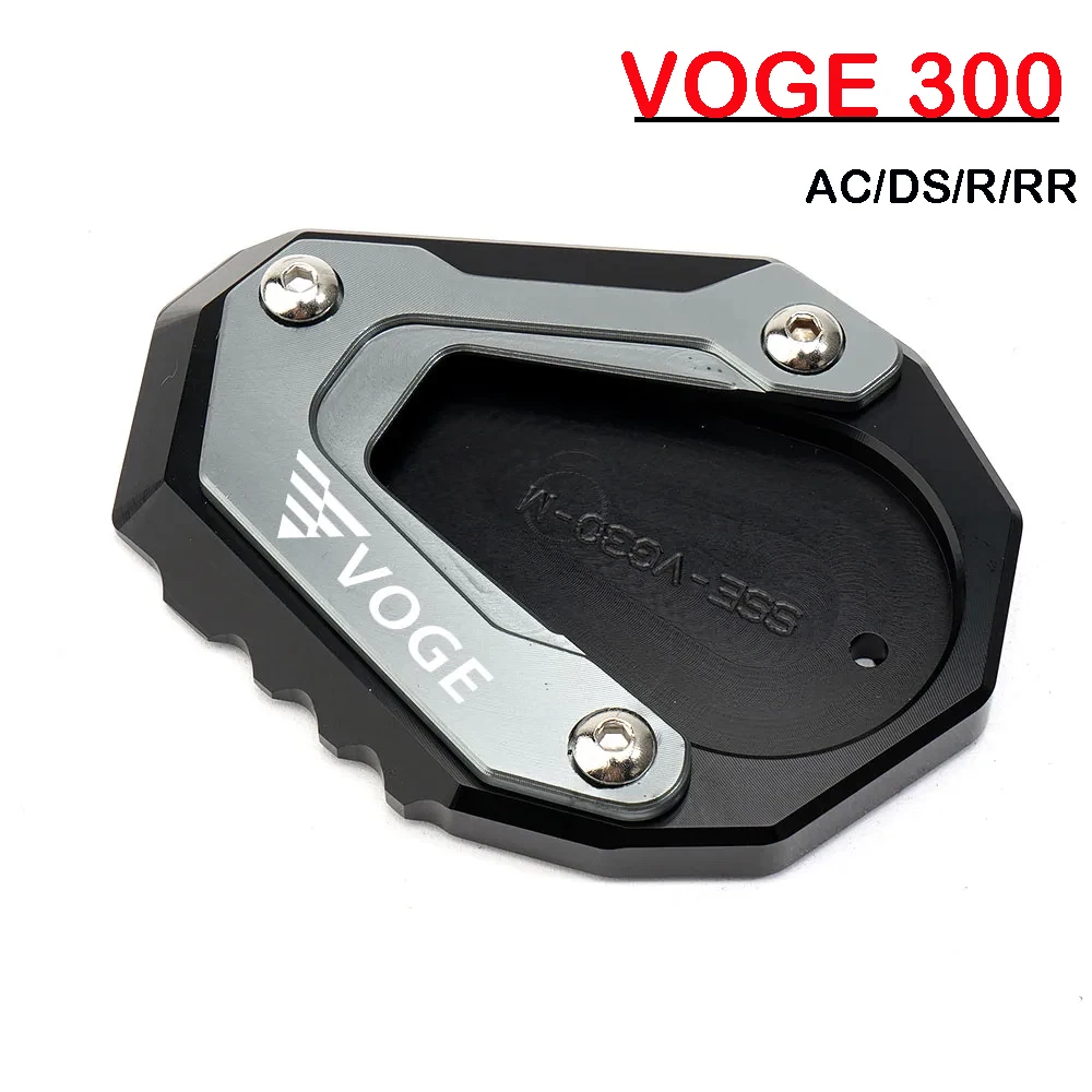 For Loncin Voge 300DS 300AC 300 R 300RR 500R 500DS 500 R 650DS 650 DS Motorcycle Kickstand Foot Side Stand Pad Plate Accessories