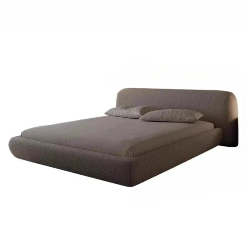 

Кровать для двоих 180x200 см, кремового цвета, современная, комфортная, элегантный дизайн, мебель для спальни, минималистичная, размер King Size