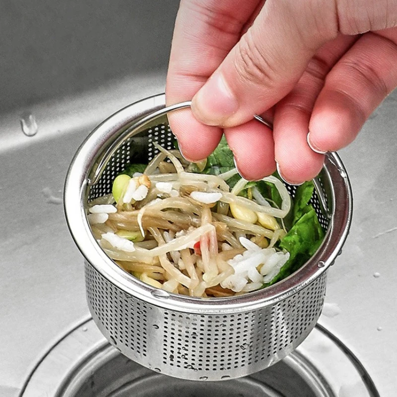 Sink Strainer Kitchen Sink Grid Filter Stainless Steel Drain Hole Filter Mesh Protection Against Clogging Kitchen Accessories