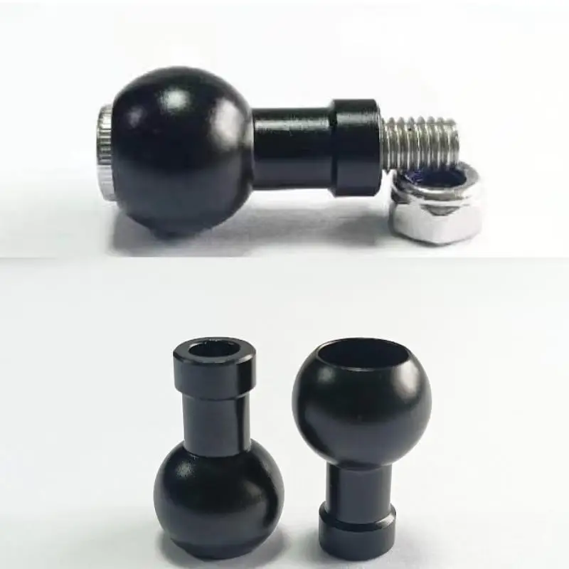1 Piece Motorcycle Sport Camera Mount Connector 17mm/25.4mm Ball Head To M6 M8 M10 Screw Bracket Connector For Camera
