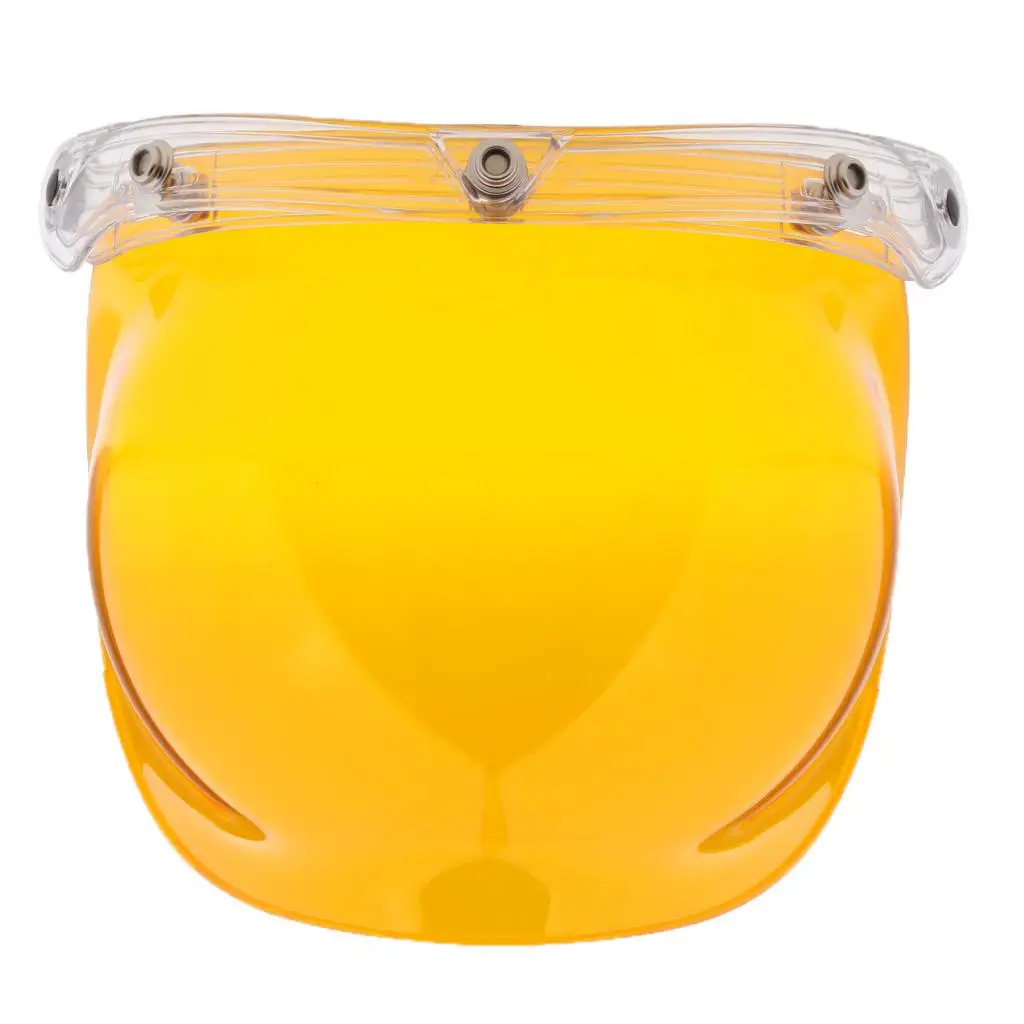 

Universal 3 Snap Bubble Shield Helmet Visor Anti Fog Protection Motorcycle Wind Shield for Touring and Street Helmets