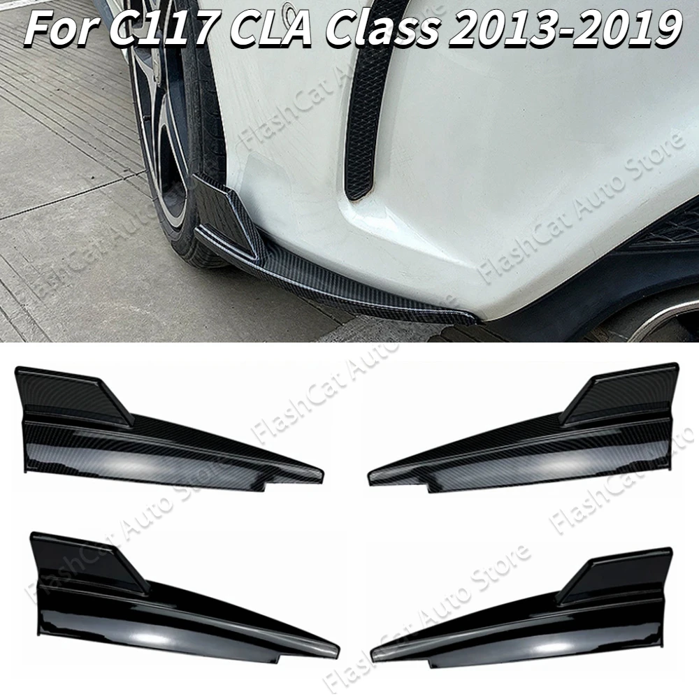 

C117 Car Accessories Rear Bumper Lip Splitter Spoiler Corner Protector For Mercedes Benz CLA CLA180 GLA200 CLA45 AMG 2013-2019