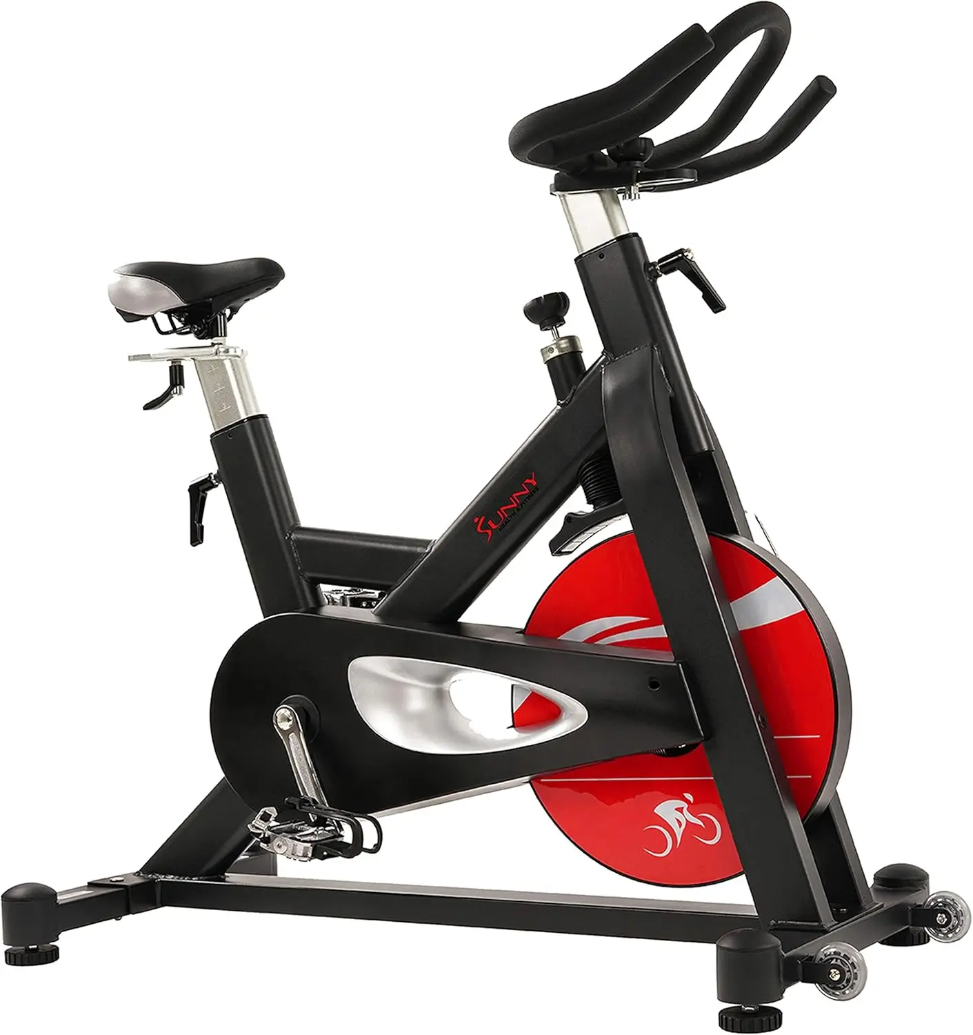 Sunny Health & Fitness Evolution Pro Magnetic Belt Drive Indoor Exercise Cycling Bike