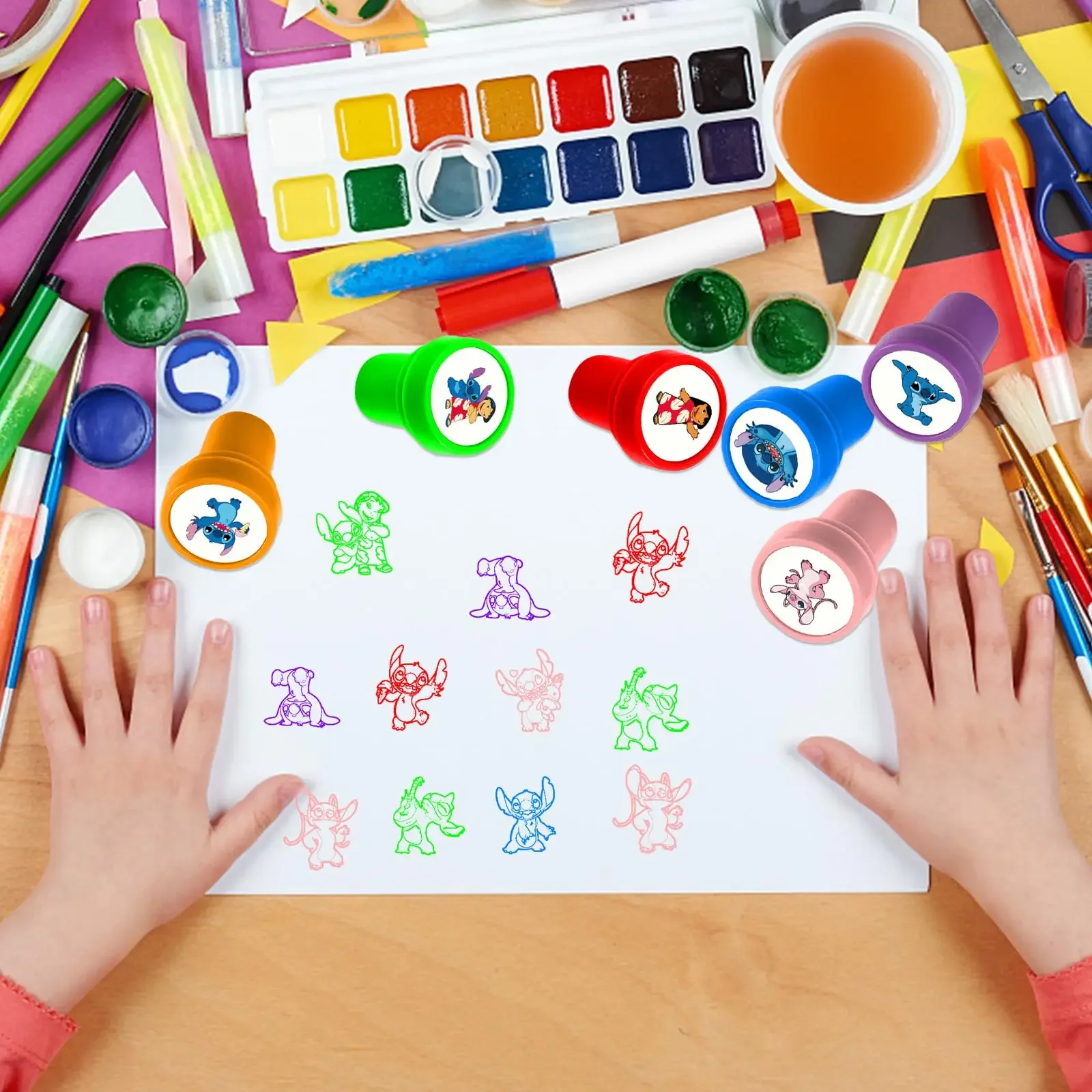 ليلو غرزة ختم Stamps حفلة عيد ميلاد هدية تفضل غرزة مهرجان لوازم الحفلات شنطة هدايا الحشو الفصول الدراسية المكافآت الجوائز