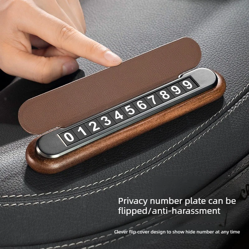 Car Moving Phone Plate & Parking Number Card, Interior Accessories Fit for Mercedes GLC GLE GLS